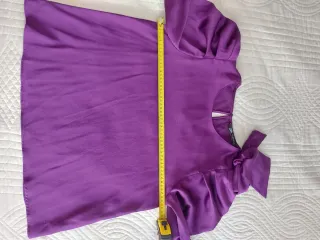 Conjunto de Zara falda plisada y blusa lazo