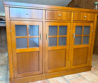 Mueble recibidor madera