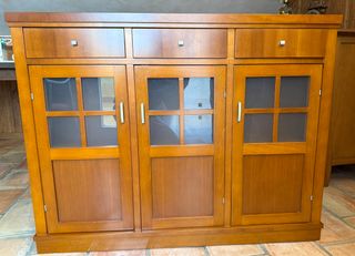 Mueble recibidor madera