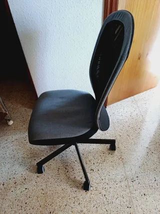 Silla de estudio Ikea Flintan negra/gris