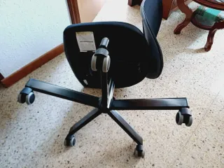 Silla de estudio Ikea Flintan negra/gris