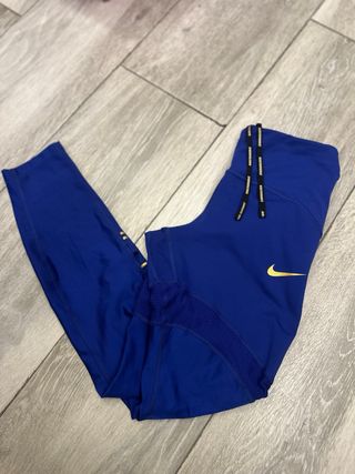 Mallas Nike Azul y Dorado