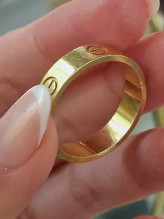 Anillo Cartier Love Oro 18K Talla 10