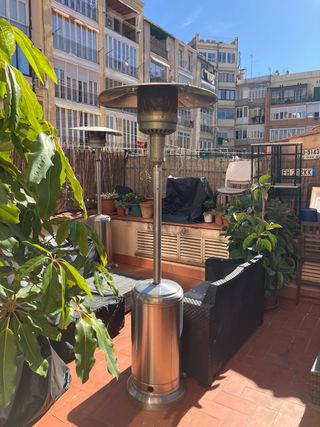 Estufa de gas exterior metal