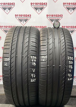 -235 50 18 V CONTINENTAL RUEDA AL 90% VIDA UTIL