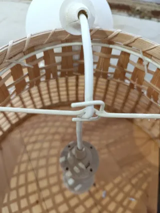Lámpara de mimbre Ikea
