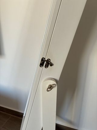 Espejo Joyero de Pie Blanco