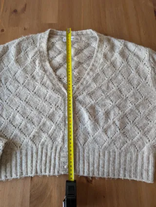 Chaqueta Mango Beige/Topo Talla S