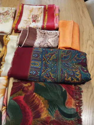 11 Pañuelos Cuadrados Grandes y Medianos