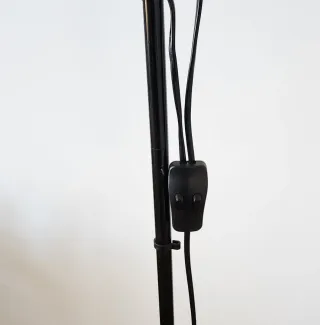 Lámpara de pie doble