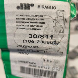 ELEVALUNAS DELANTERO DERECHO VOLKSWAGEN NUEVO 30811