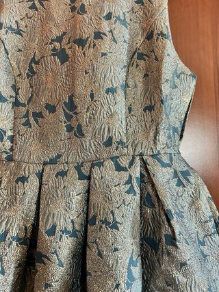 Vestito fantasia blu e oro