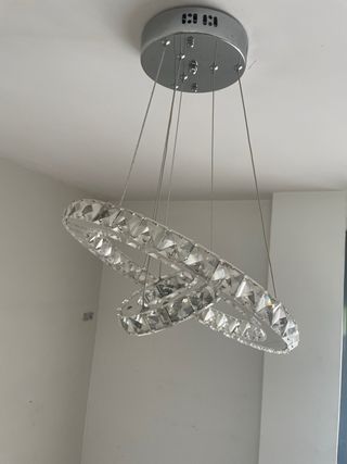 Lámpara de techo con brillantes