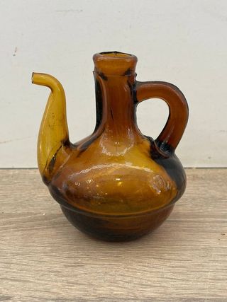 ACEITERA DE VIDRIO ÁMBAR