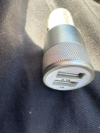 Cargador mechero coche 2 USB 1A 2.1A