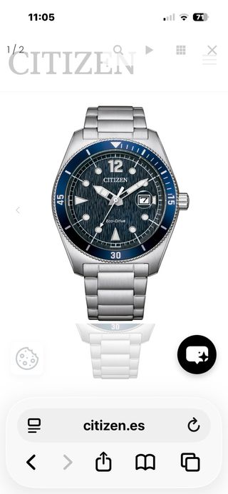Reloj Citizen Eco-Drive Esfera Azul