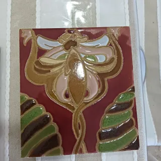 Azulejo decorativo cuerda seca