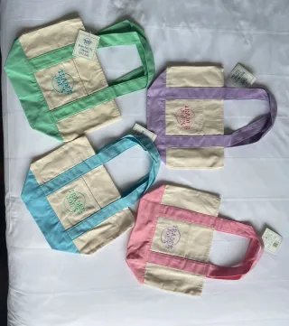 Bolsa rosa pastel Trader Joe's