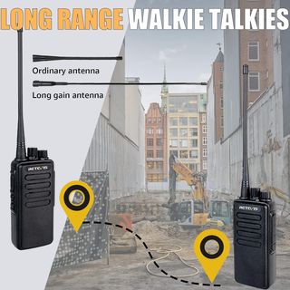 Set 2 Retevis RT1 Walkie Talkie Professionali