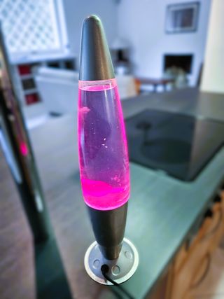 Lampada Lava Vintage Anni '80 Rosa