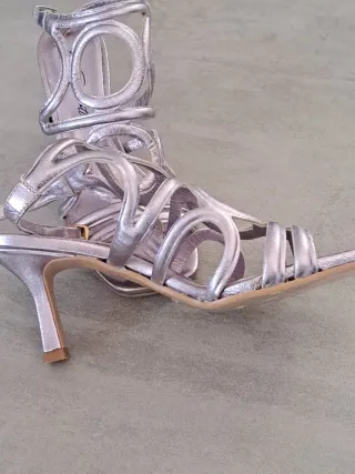 Sandali Paolo Mattei Argento Tg 36 Nuovi