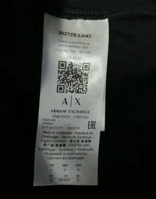 T-shirt Armani Exchange nera L