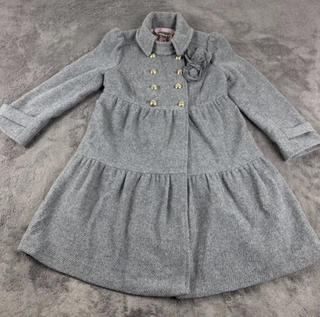 Abrigo Juicy Couture Gris Doble Botonadura