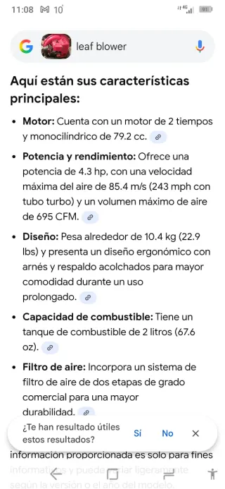 Soplador de hojas potente nuevo