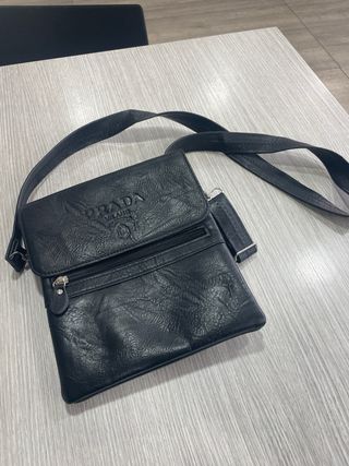 Borsello uomo Prada nero in pelle