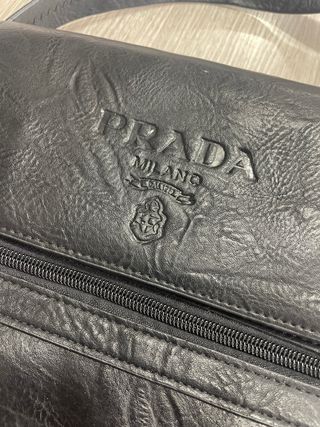 Borsello uomo Prada nero in pelle