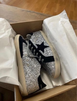 Zapatillas Glitter Star Negras talla 40