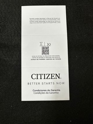 Reloj Citizen Eco-Drive Cronógrafo Azul Plata