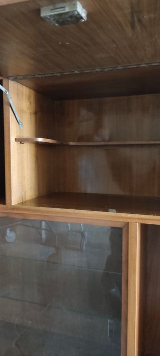 Mueble Madera y Cristal Salón