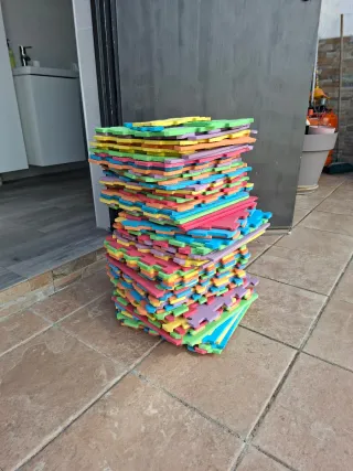 Suelo puzzle infantil multicolor