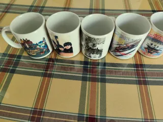 Tazas The Beatles (10 uds) + Posavasos