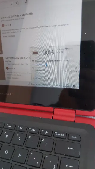 Portátil HP Táctil Rojo