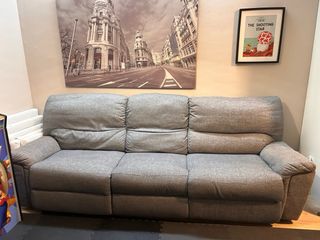 Sofá de 3 plazas gris