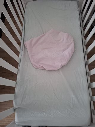 Lote 2 sábanas cuna 120x60 (rosa y verde)