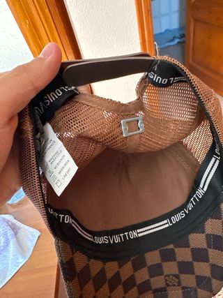 Gorra Louis Vuitton Damier Marrón