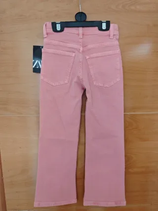 Pantalón vaquero Zara niña rosa