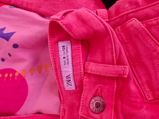Pantalón vaquero Zara niña rosa