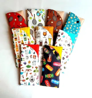 Funda protectora tematica para gafas algodon 100%