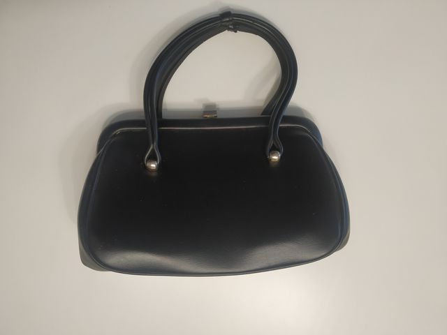 Bolso de mano vintage negro