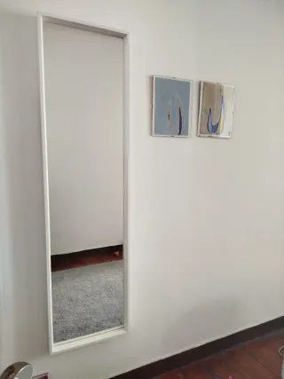 Espejo blanco 150x40