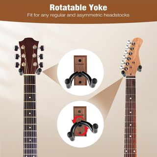2 Soportes Pared para Guitarra Madera