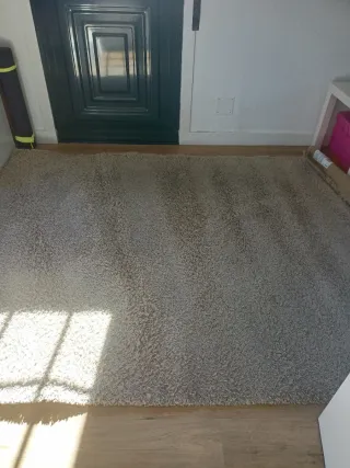 Alfombra grande Ikea beige poliéster