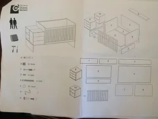 Cuna convertible en buen estado