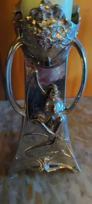 Pareja de candelabros art nouveau