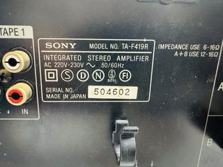 Sony TA-F419R Integrated Stereo Amplifier Japan Hi