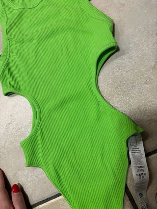 Body Tezenis donna verde sgambato taglia S